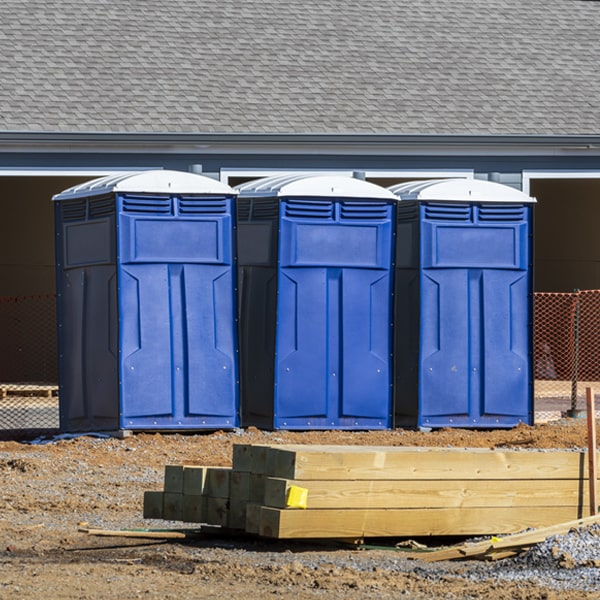 how can i report damages or issues with the porta potties during my rental period in Greenleaf KS